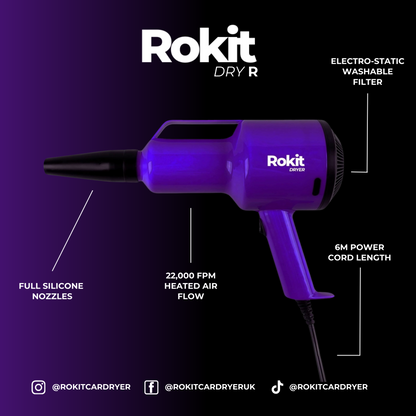 Rokit Dry R | Handgehaltener Fahrzeugtrockner mit Umluft